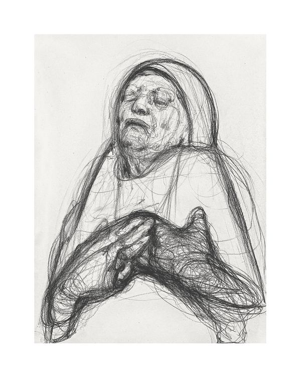 "178. Дому немає, 2022 / Home is gone, 2022 папір, вугілля / paper, charcoal 60 x 42 см."